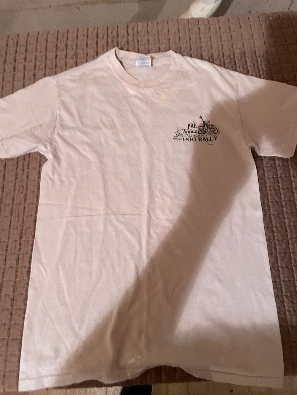 Gildan Cream Short-Sleeve Rally Logo Tee